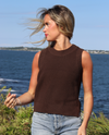 LAT tank sweater-Brown