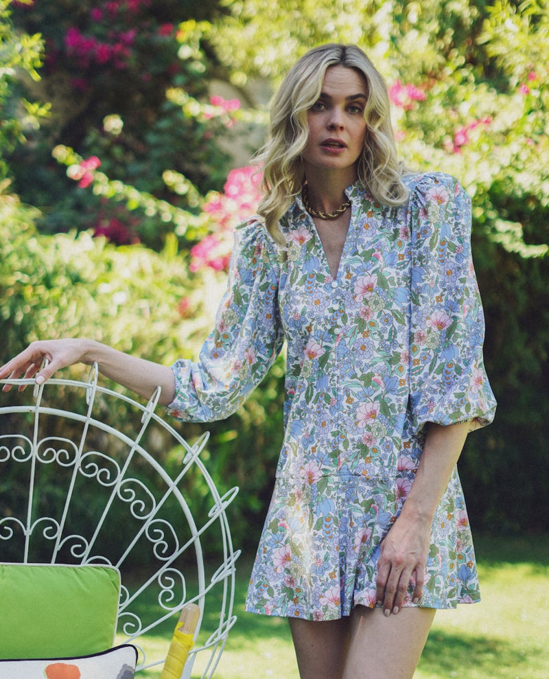 Hazel dress- forget me not