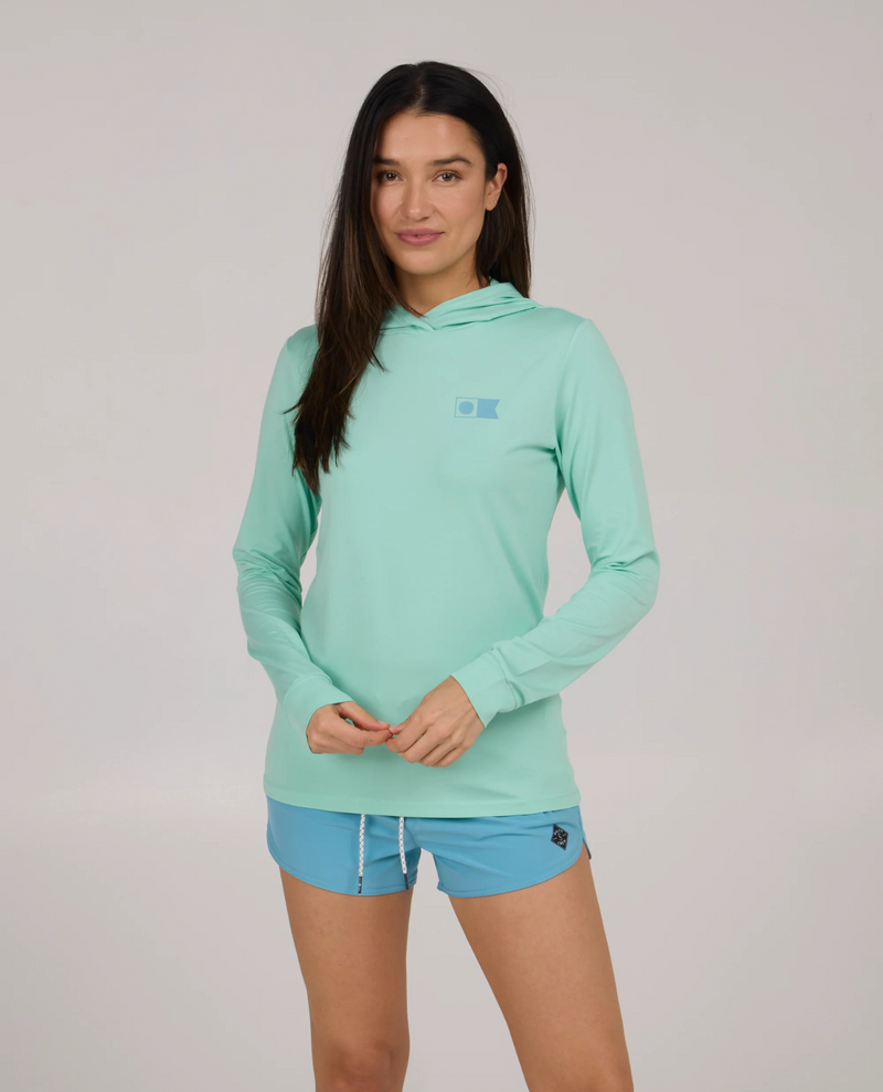 Flagship Hooded Sun Shirt- Mint