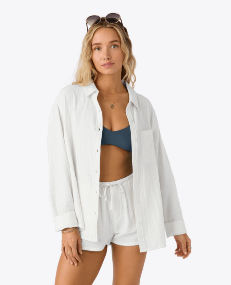 Leni relaxed top- white