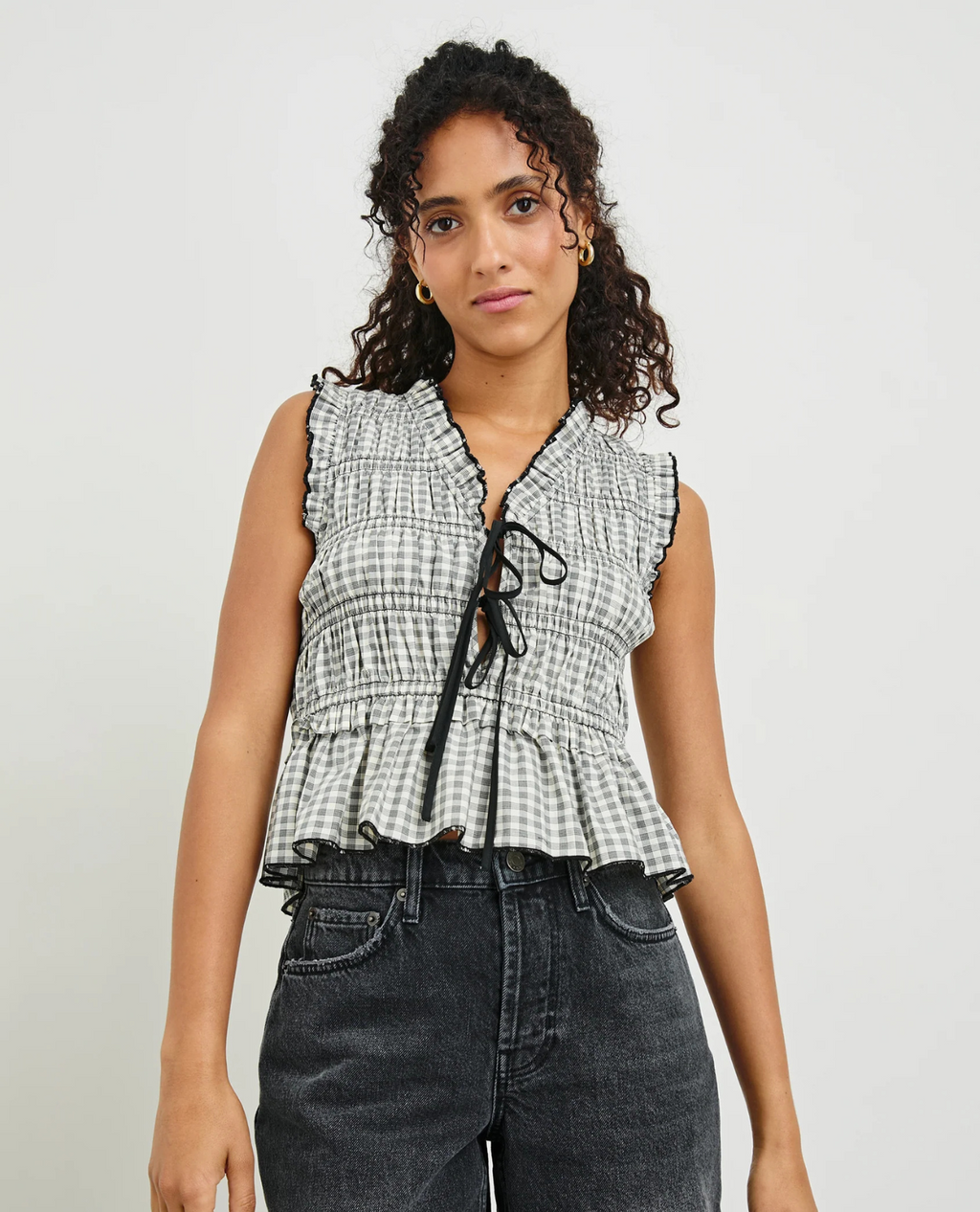 Martine Gingham Top