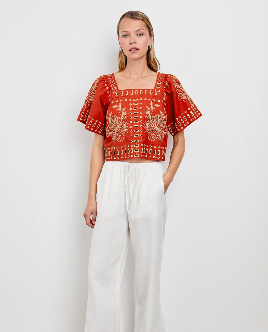 Laine top- Terracotta