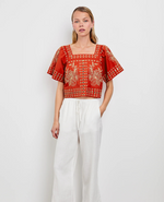 Laine top- Terracotta