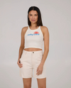 Fun in the sun tank- off white