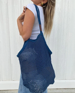 Net Market Bag- Navy