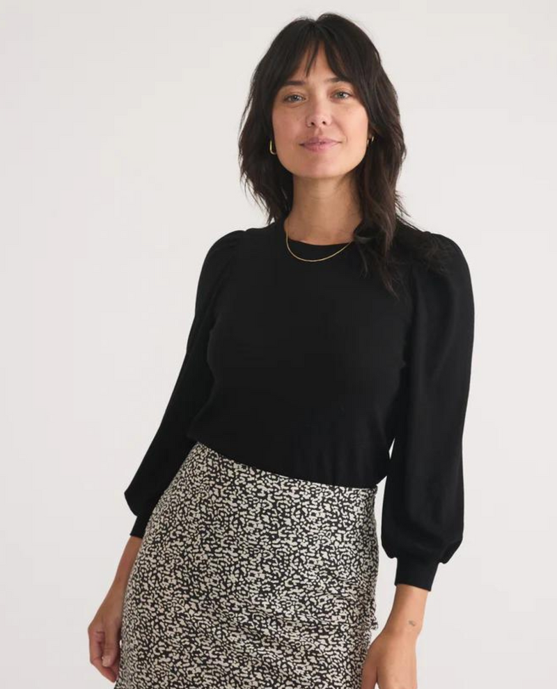 Lexi Rib Puff Sleeve Top