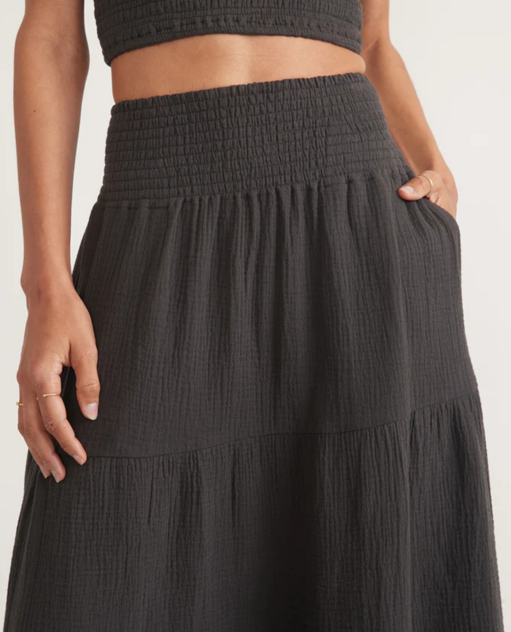 Corinne Maxi skirt- faded black