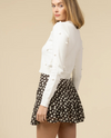Rose Sheer Skirt - Chocolate Dot