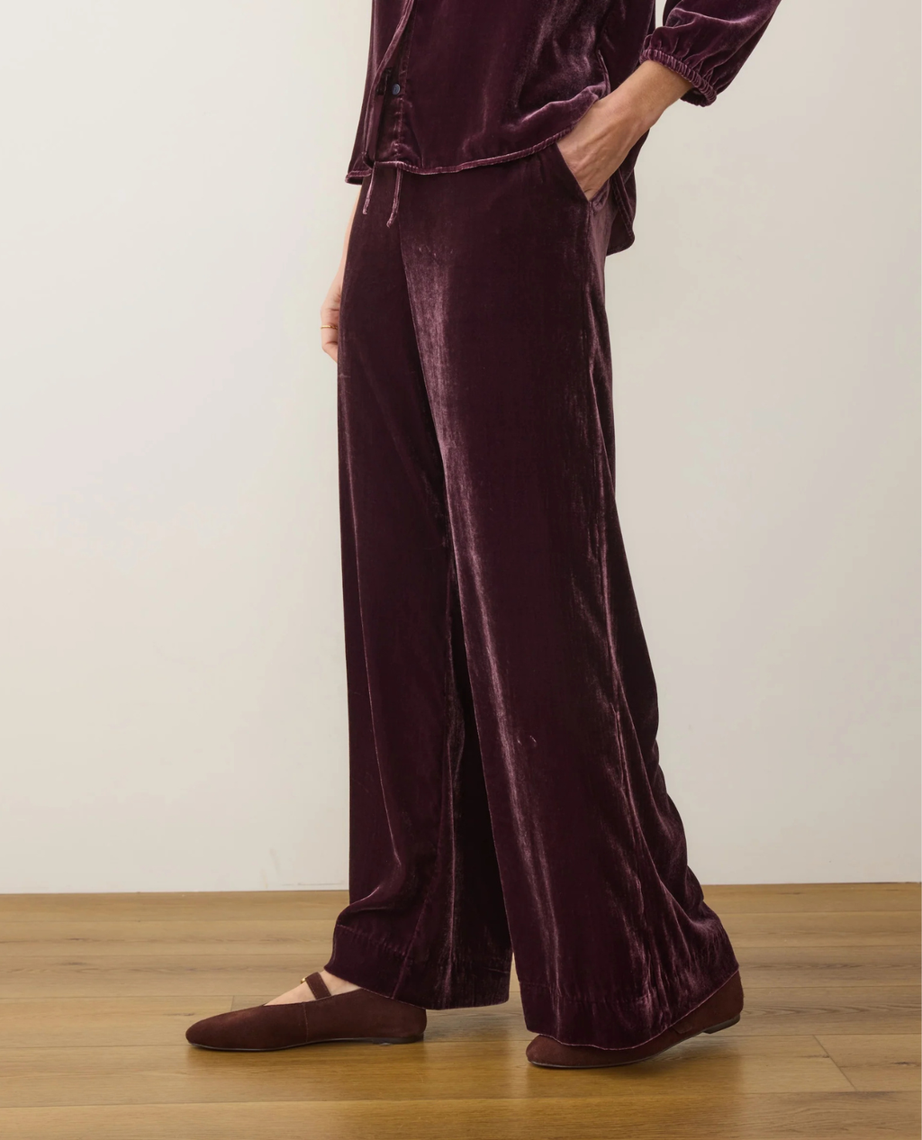 Bella Velvet Drawstring Pant