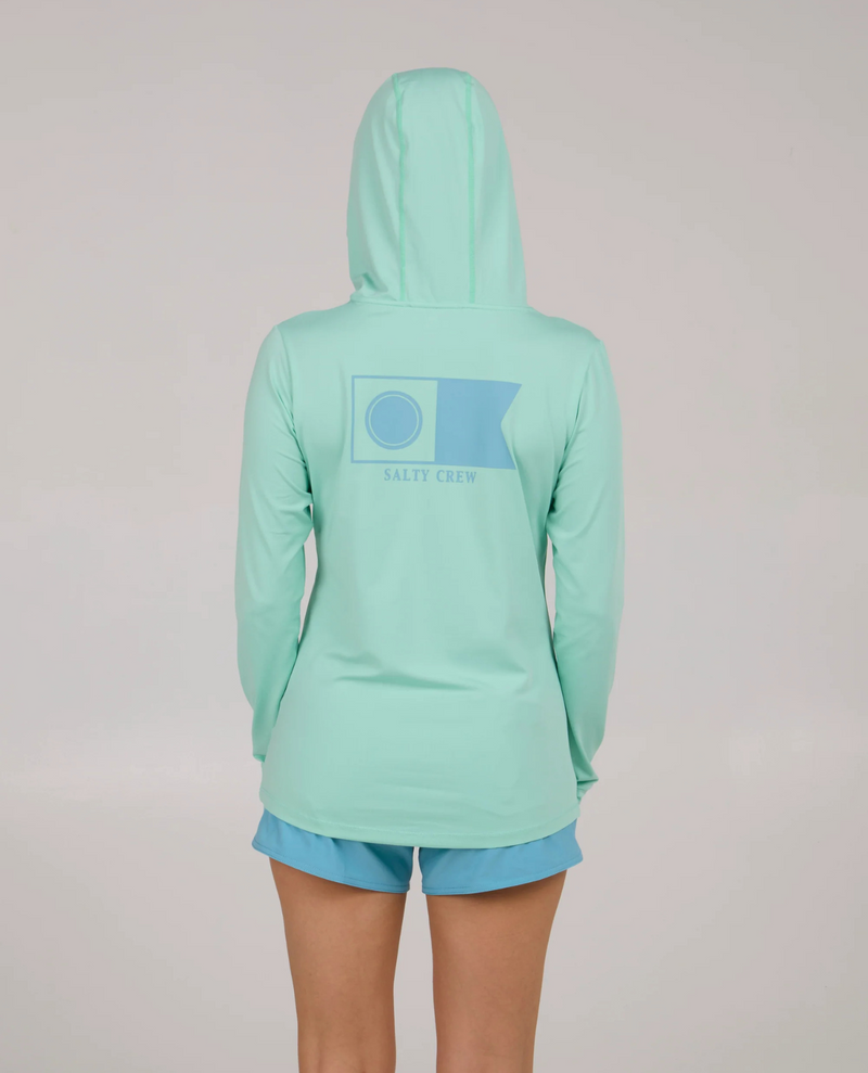 Flagship Hooded Sun Shirt- Mint
