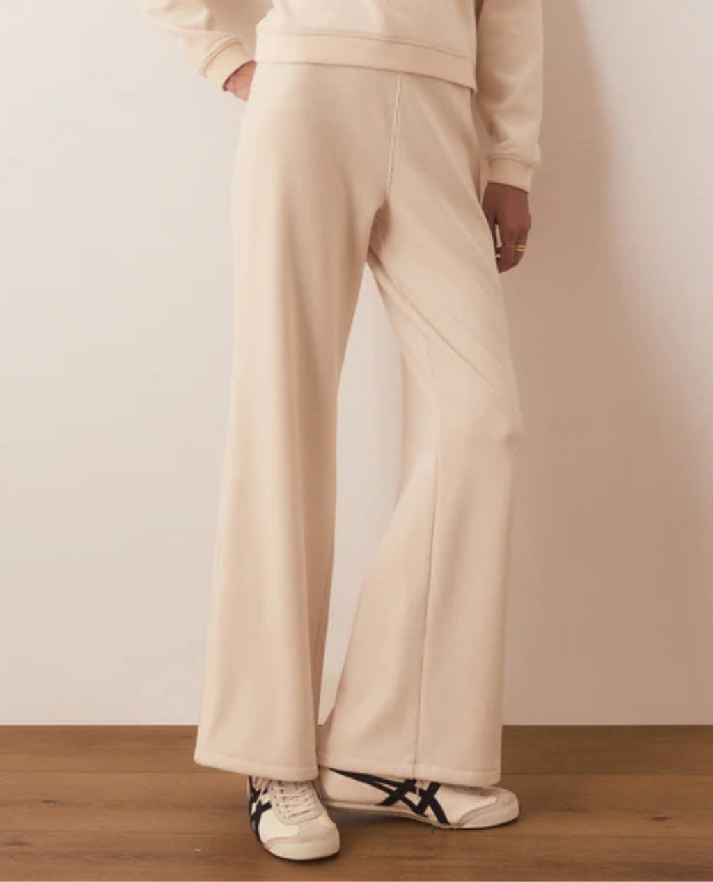 Velour Corduroy Wide Leg Pant