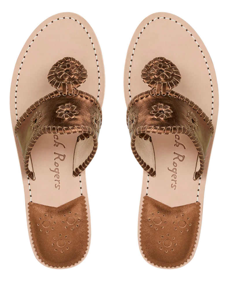 Jack Rogers flat sandal- Bronze