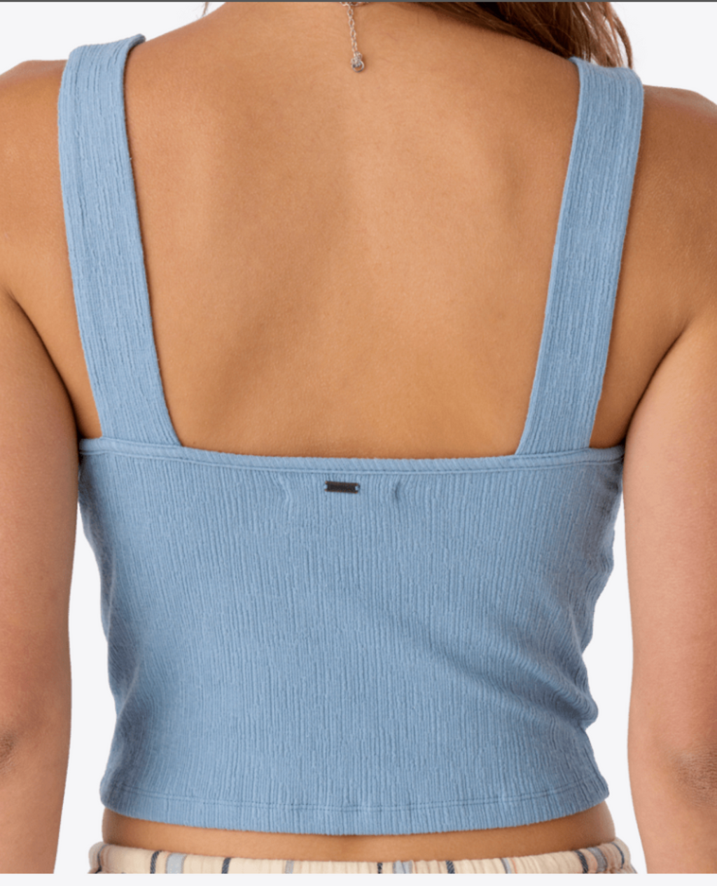 Jayde top- faded denim