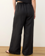 Linen Drawstring Wide Leg Pant