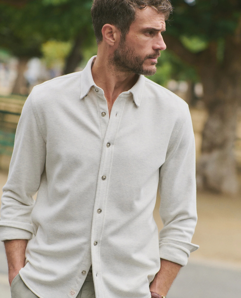 Pacifica Stretch Shirt - Oatmeal Heather