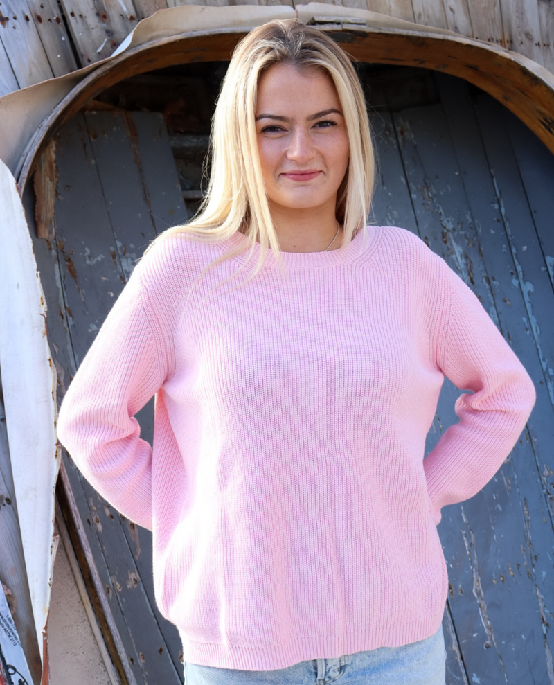 Sweater Crew- Lt Pink