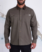 Framework Dusty Olive Overshirt - Island Outfitters