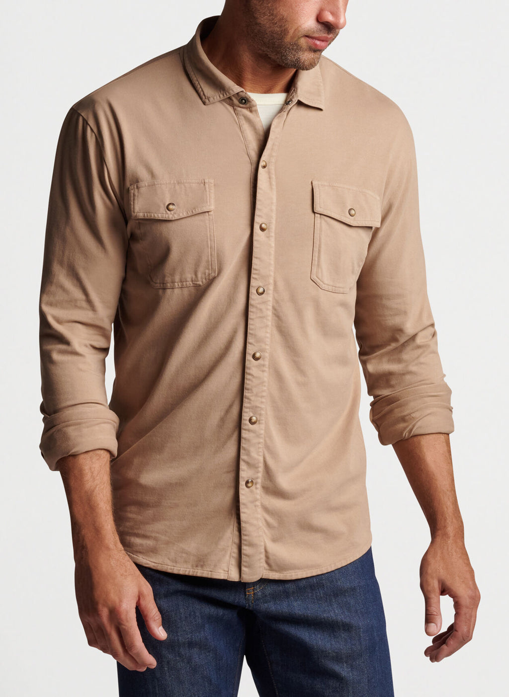 Lava Wash Jersey Shirt- Wicker - Island Outfitters