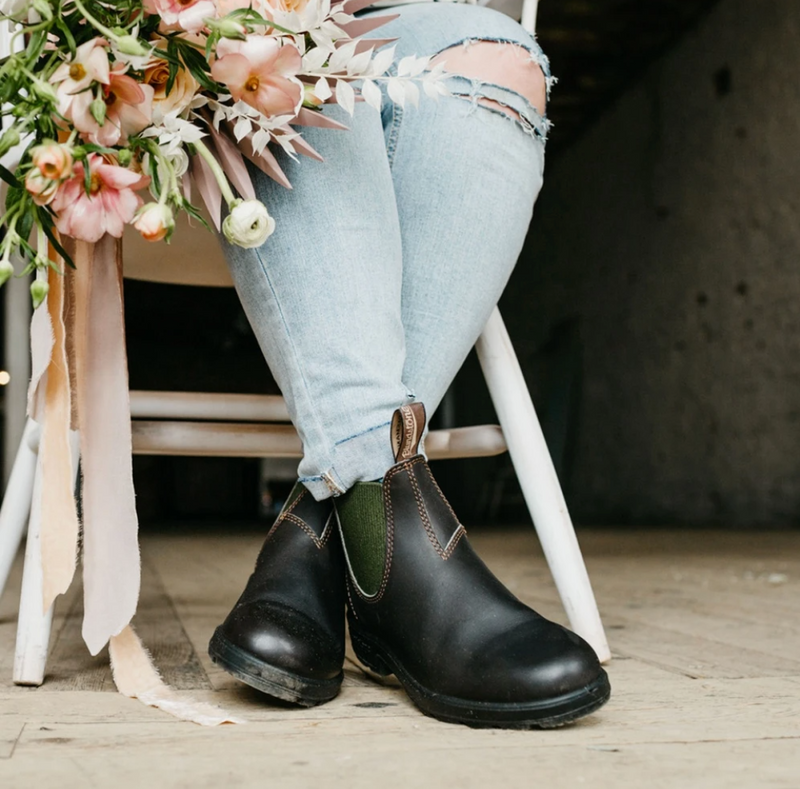 W's #519 Chelsea Boots -Olive /Stout - Island Outfitters
