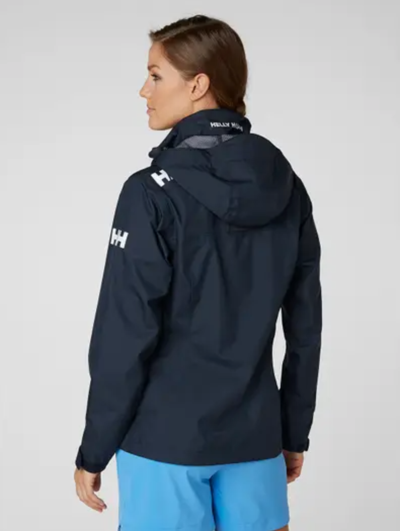 W's Crew Hooded Jacket-Navy - Island Outfitters