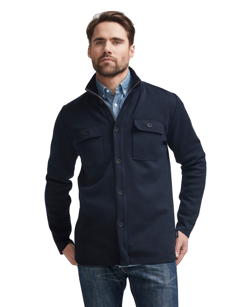 Edwin Shirt Jacket Windproof Navy - Island Outfitters